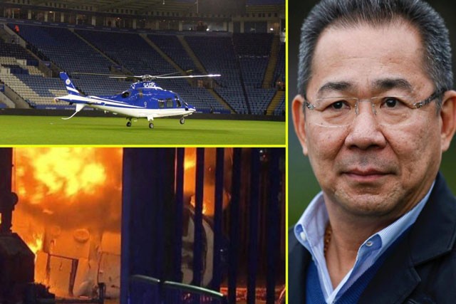 Chủ tịch Leicester City rơi máy bay